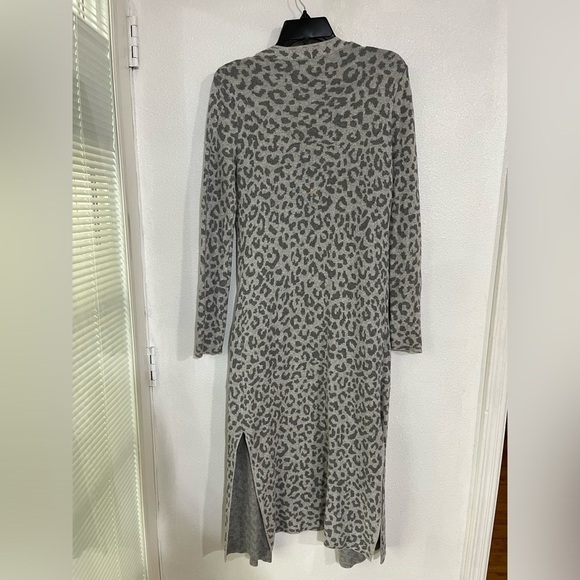 Jessica Simpson size XS cotton 100% cotton, long duster animal print gray - Picture 5 of 7